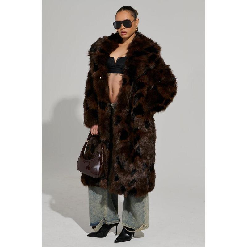 AUSTIN FAUX FUR TRENCH