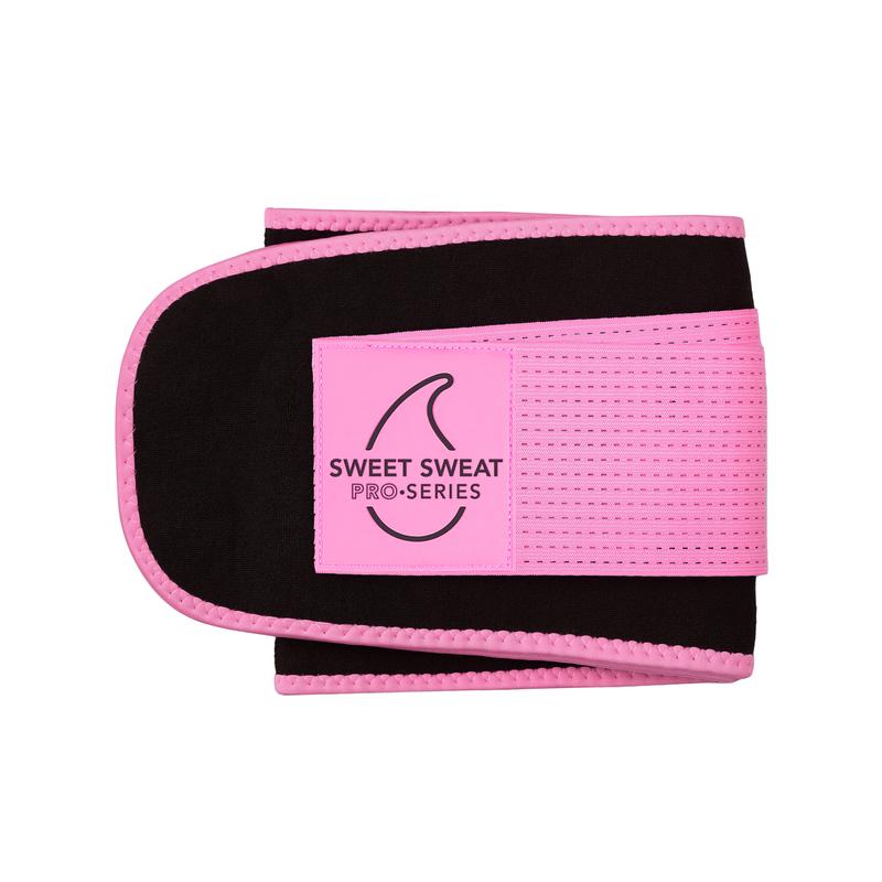 Sweet Sweat 'Pro-Series' Ab Trainer (Pink) with Adjustable Velcro Straps (Medium-Large)