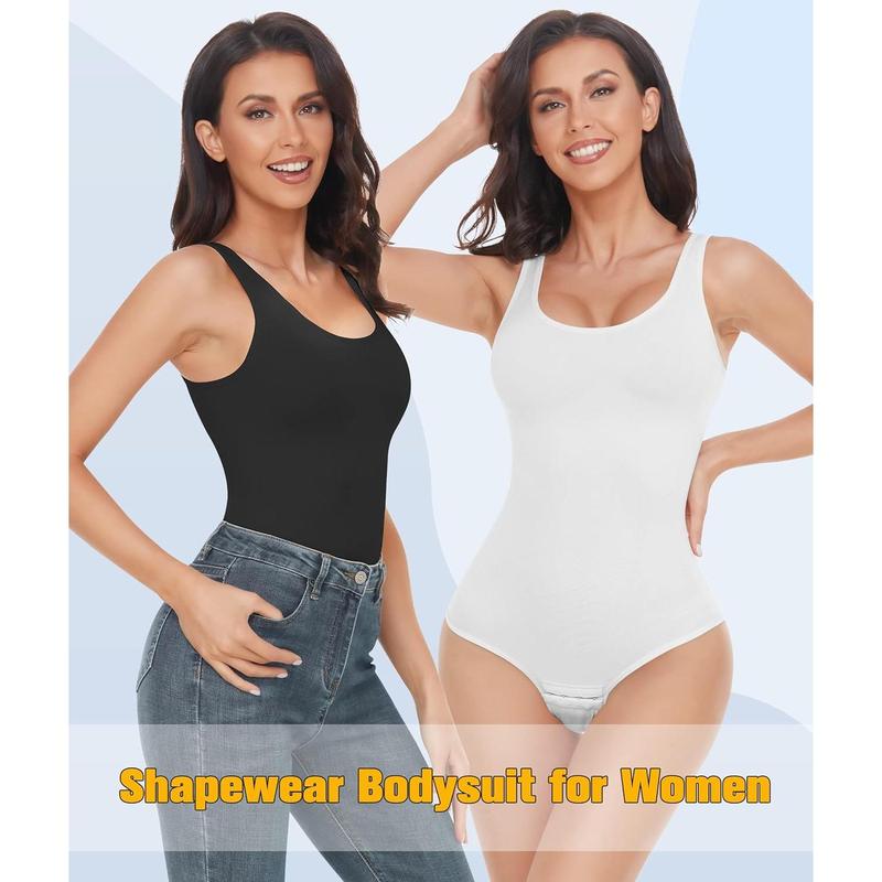 Bodysuit for Women - Tummy Control Seamless Tops  Butt Lifting Shapewear Bodysuits