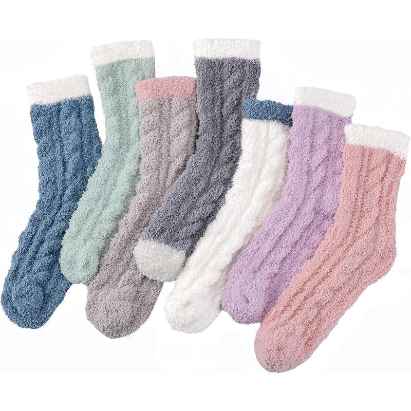 Fuzzy Socks for Women - Fluffy Socks, Winter Cozy Socks for Women with Coral Fleece, Womens Fuzzy Slipper Socks