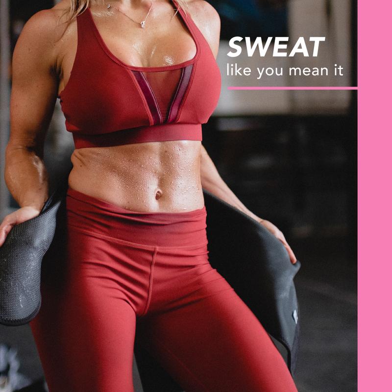 Sweet Sweat 'Pro-Series' Ab Trainer (Pink) with Adjustable Velcro Straps (Medium-Large)