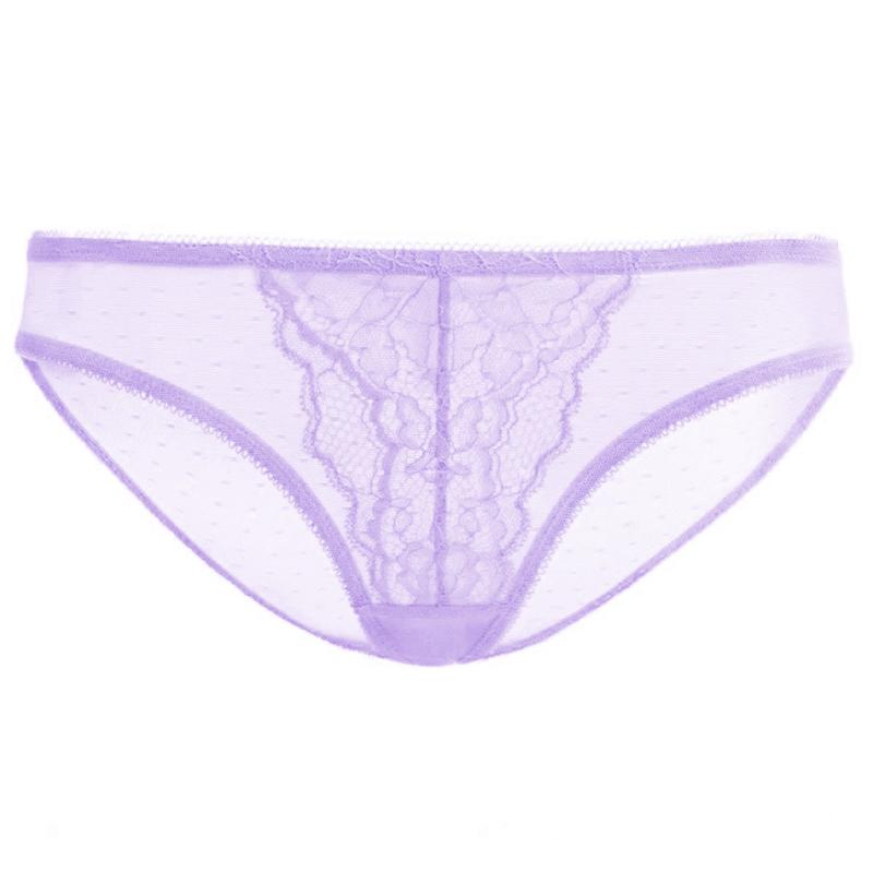 Live Exclusive HSIA Enchante Floral Lace Sheer Mesh Back Mid-Rise Brief Matching Panty Underwear