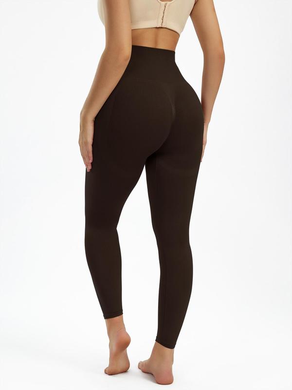 Women's Plain High Waist Shapewear Leggings, Casual Tummy Control Thigh Slimmer Shaper Pants, Latina Pants Legging Fits, Please Purchase A Size Up