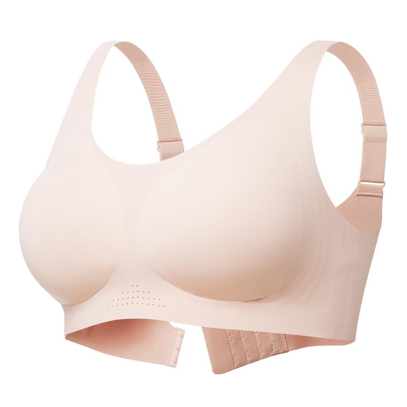 Momcozy Seamless Bra for Women, EB007 Comfort Soft Support Bra, Wireless Full-Coverage Everyday Bra Invisible Bralette 1 Pack Womenswear Underwear Lady Comfortable Basic Sexy Minimalist