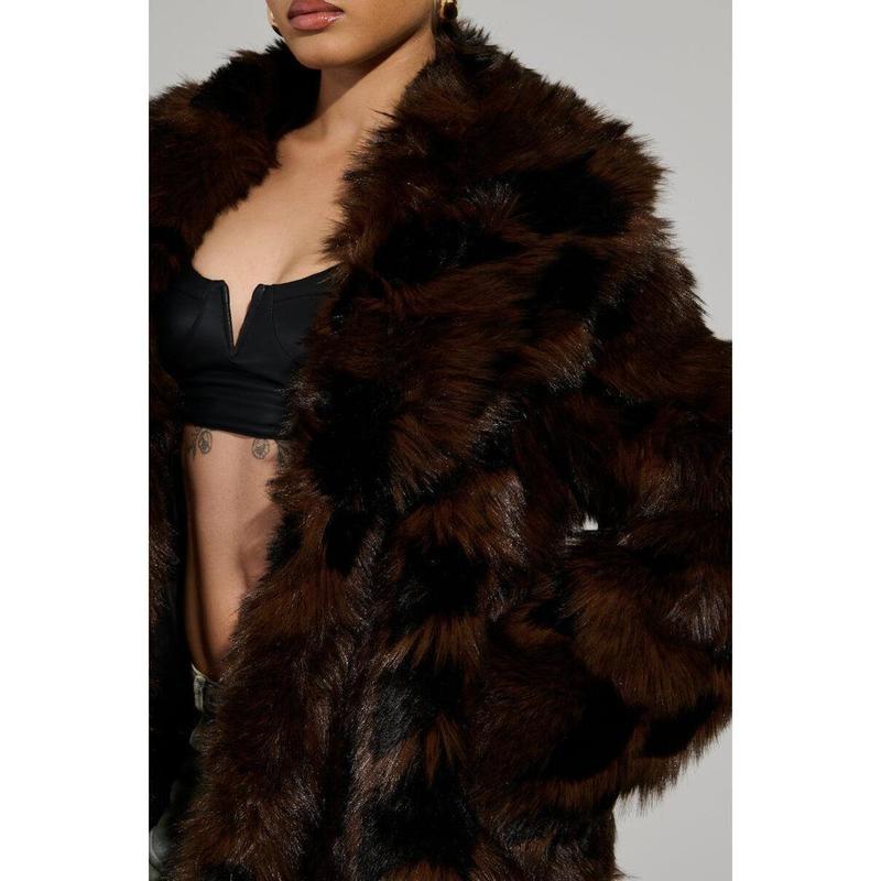 AUSTIN FAUX FUR TRENCH