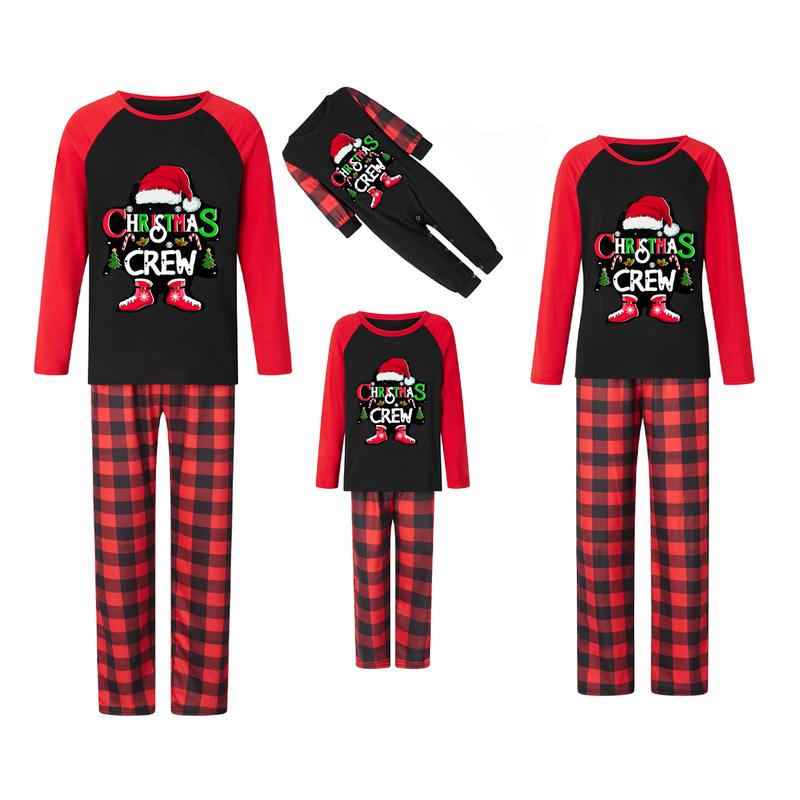 Family Christmas Pajamas Matching Sets Xmas Matching Pjs for Adults Kids Holiday Home Xmas Family Sleepwear Set