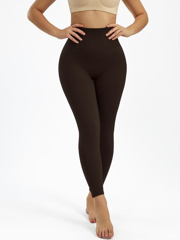 Women's Plain High Waist Shapewear Leggings, Casual Tummy Control Thigh Slimmer Shaper Pants, Latina Pants Legging Fits, Please Purchase A Size Up