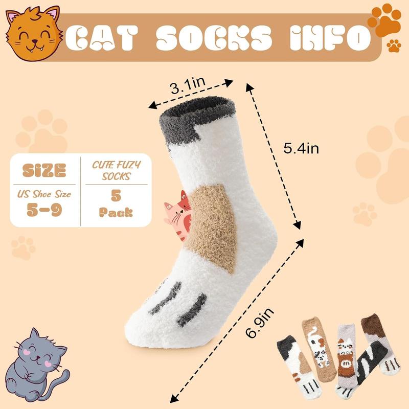 Fuzzy Socks for Women - Fluffy Socks Women, Cute  Soft Slipper  for Women, Winter Funny Animal Cozy Socks Womenswear Birthday