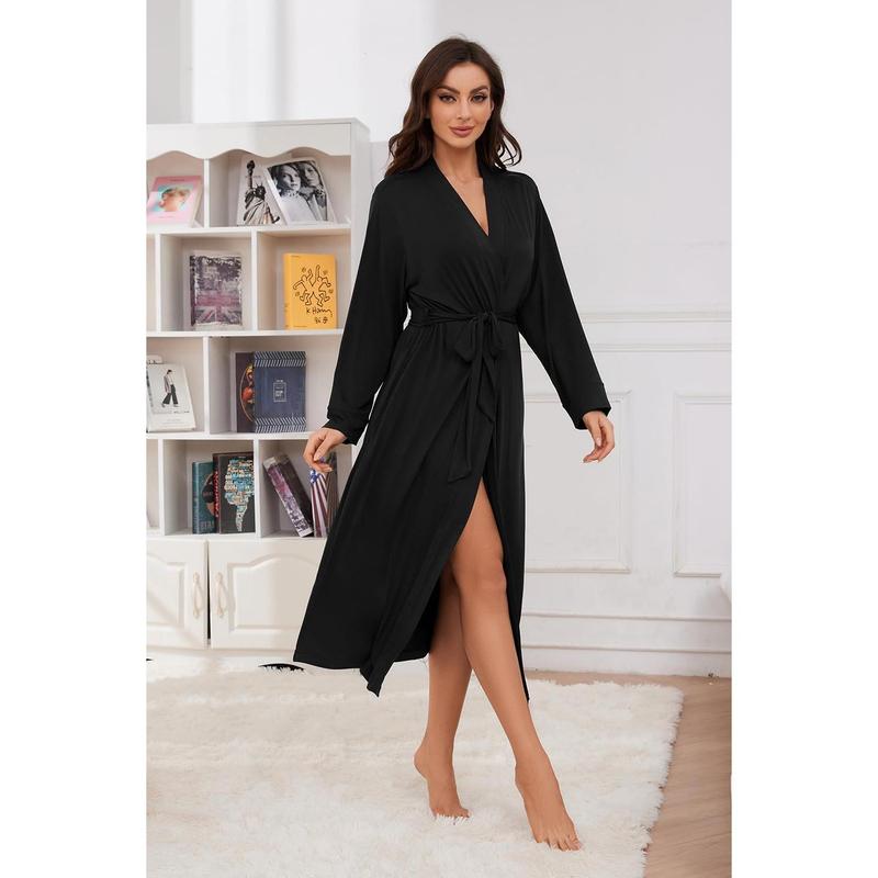 Robes Women Knit Kimono Bathrobe Lightweight Sleepwear Loungwear