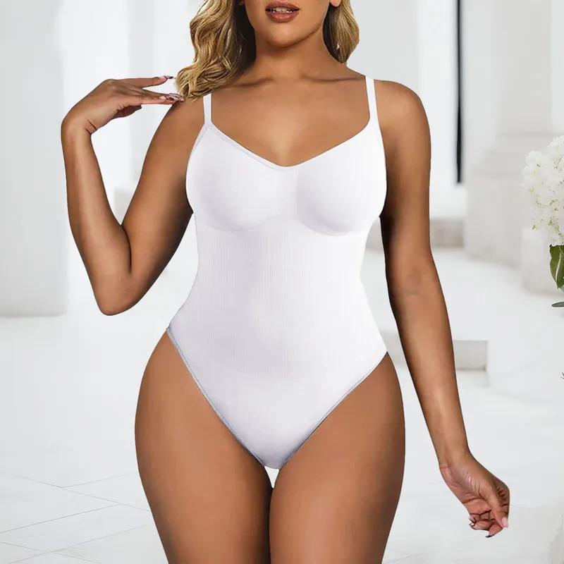 Shaping Bodysuit Womens Seamless Slimming Control Body One-Piece Shapewear Plus Size Camisole Jumpsuit Tight Corset Bodysuit