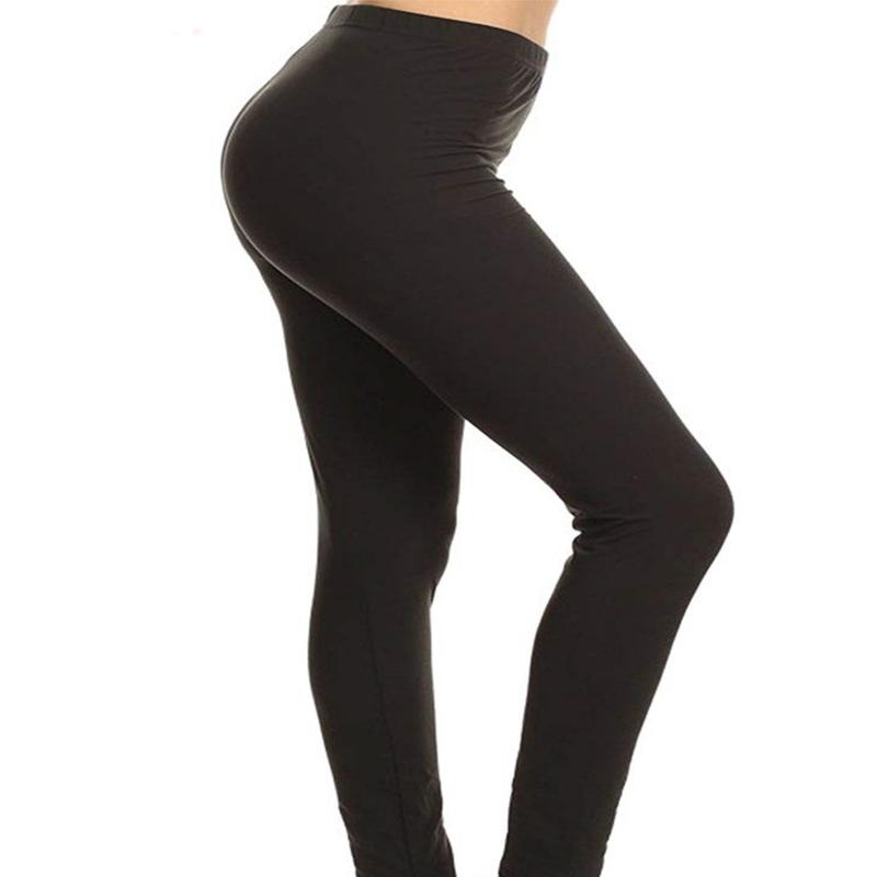 Solid Color Leggings 2XL - 5XL