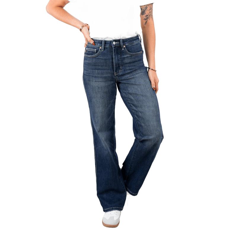 Judy Blue Timeless Obsession Dark Wash Tummy Control Classic Straight Leg Jeans