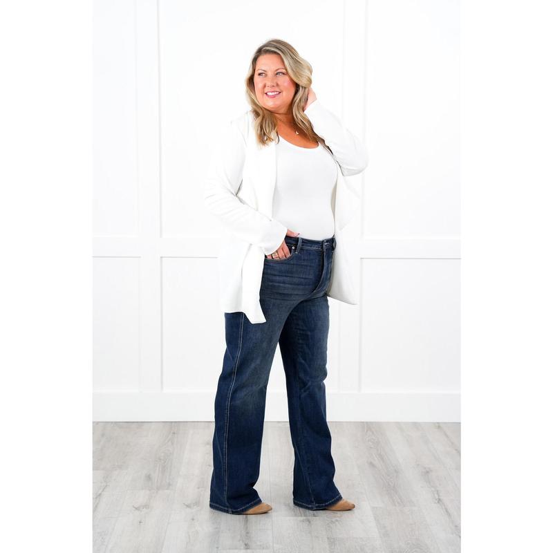 Judy Blue Timeless Obsession Dark Wash Tummy Control Classic Straight Leg Jeans