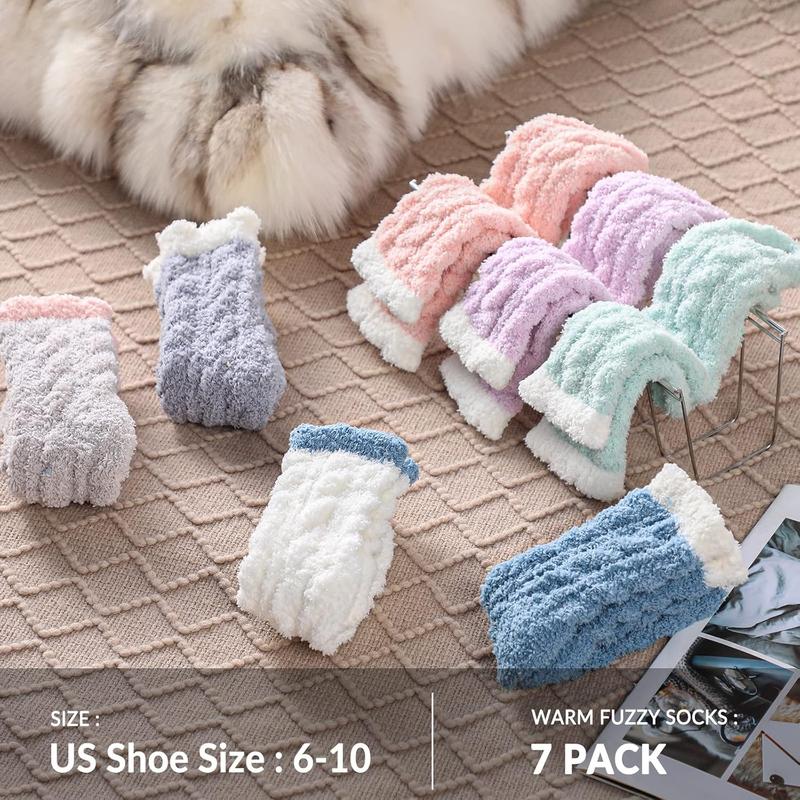 Fuzzy Socks for Women - Fluffy Socks, Winter Cozy Socks for Women with Coral Fleece, Womens Fuzzy Slipper Socks