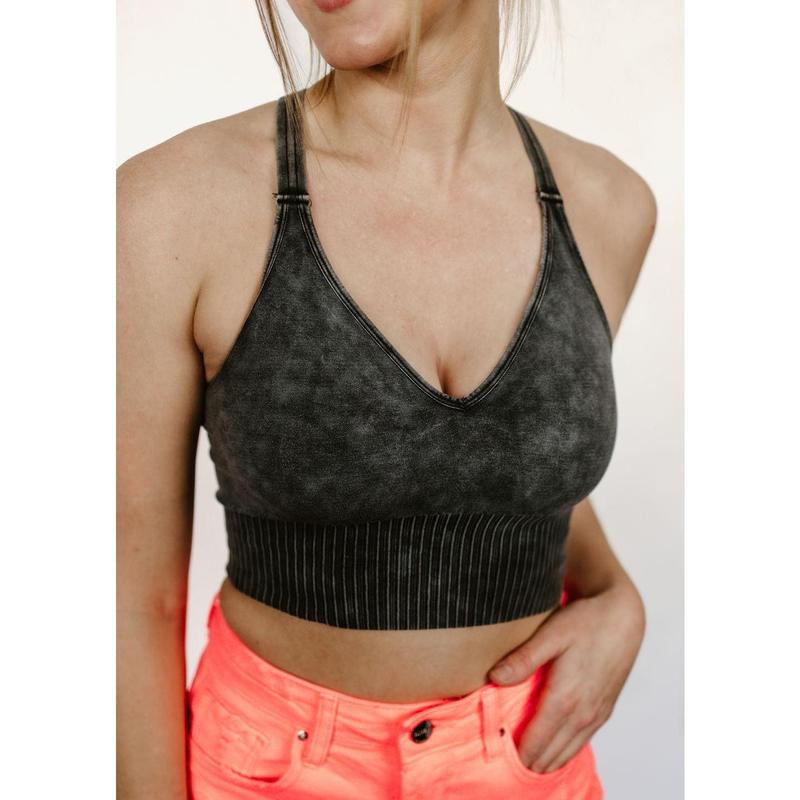 Katy Criss Cross Strap Back Cropped Tank