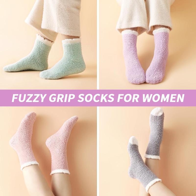 Fuzzy Socks for Women - Non Slip Socks Women, Slipper Socks  Socks with Grips for Women, Warm Fluffy Socks