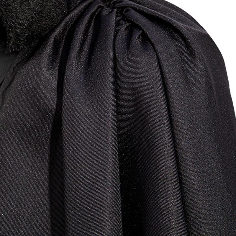 Medieval Armor Knight Half Cape Cosplay Lace up Punk Gothic Warrior Vintage Style Shawl Single Sleeve Shawl for Women Halloween Pirate