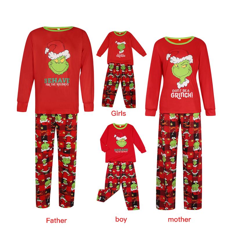 amily Christmas Pjs Matching Sets Christmas Pajamas for Family Christmas Elf Pjs Holiday Xmas Jammies Set