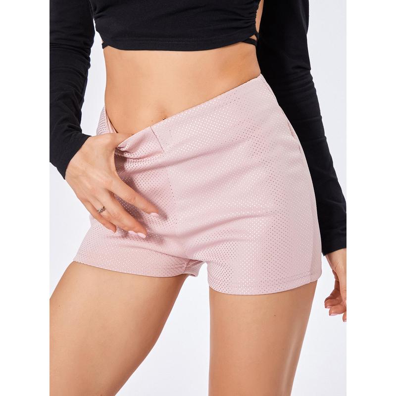 Women Shiny Rhinestone Shorts Sparkly High Waist Summer Short Pants for Beach Nightclub Streetwear