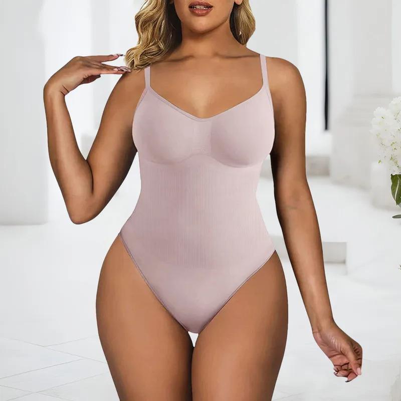 Shaping Bodysuit Womens Seamless Slimming Control Body One-Piece Shapewear Plus Size Camisole Jumpsuit Tight Corset Bodysuit