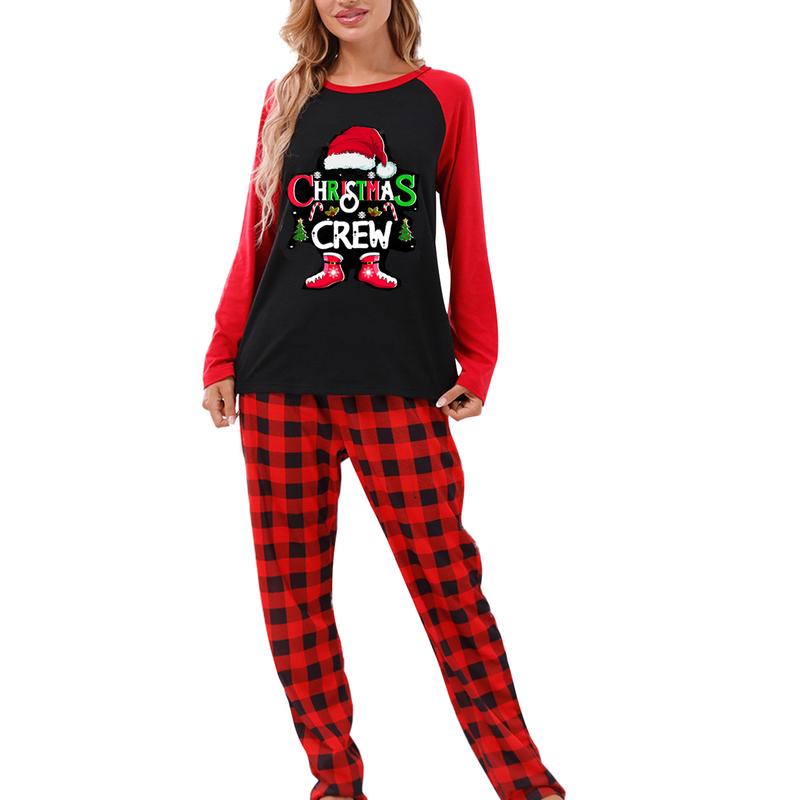 Family Christmas Pajamas Matching Sets Xmas Matching Pjs for Adults Kids Holiday Home Xmas Family Sleepwear Set