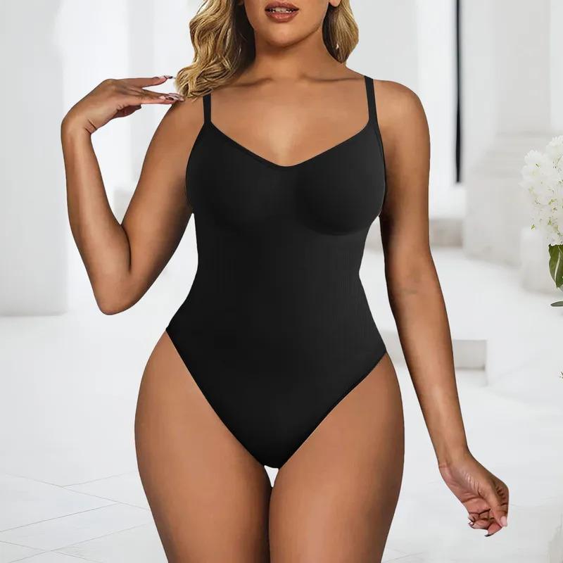 Shaping Bodysuit Womens Seamless Slimming Control Body One-Piece Shapewear Plus Size Camisole Jumpsuit Tight Corset Bodysuit