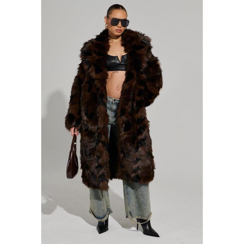 AUSTIN FAUX FUR TRENCH