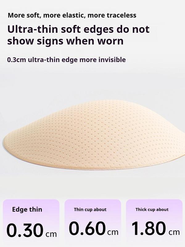 Women's Reusable Strapless Invisible Push Up Bra Insert, Comfortable Anti-slip Sticky Bra Pad, Lingerie Accessories for Daily Wear