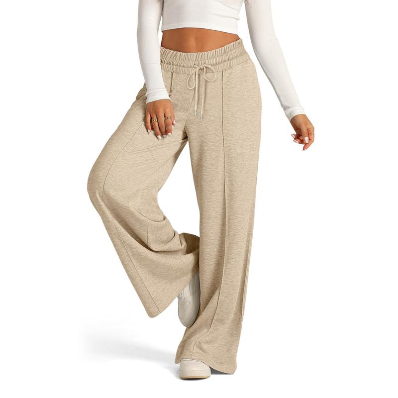 Women's Yoga Loose Pants Elastic Low Rise Drawstring Sweatpants  Fall Casual Wide Leg Trousers with Pockets Running Joggers