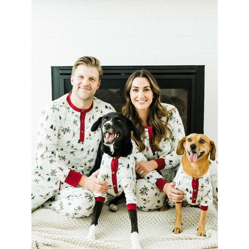 Fun Fam Surfing Santa Pajama