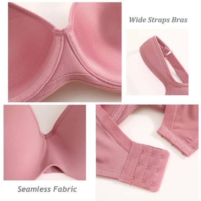 2-4pcs Plus Size Wide Band Underwired Bras Women Bra Back Smooth Shaper Bra Shapewear Back Smooth Underwear Top C D Cup everyday bra