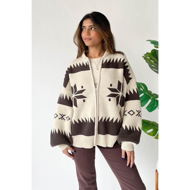 Desert Nights Zip Up Sweater