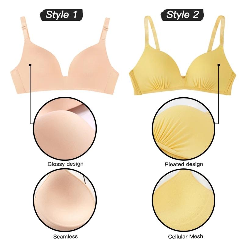 Seamless Bras for Women Push Up Bras No Wire Brassiere A B Cup Underwear Sexy Bralette Three Quarters(3 4 Cup) Lingerie