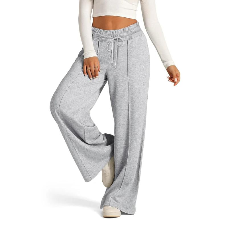 Women's Yoga Loose Pants Elastic Low Rise Drawstring Sweatpants  Fall Casual Wide Leg Trousers with Pockets Running Joggers