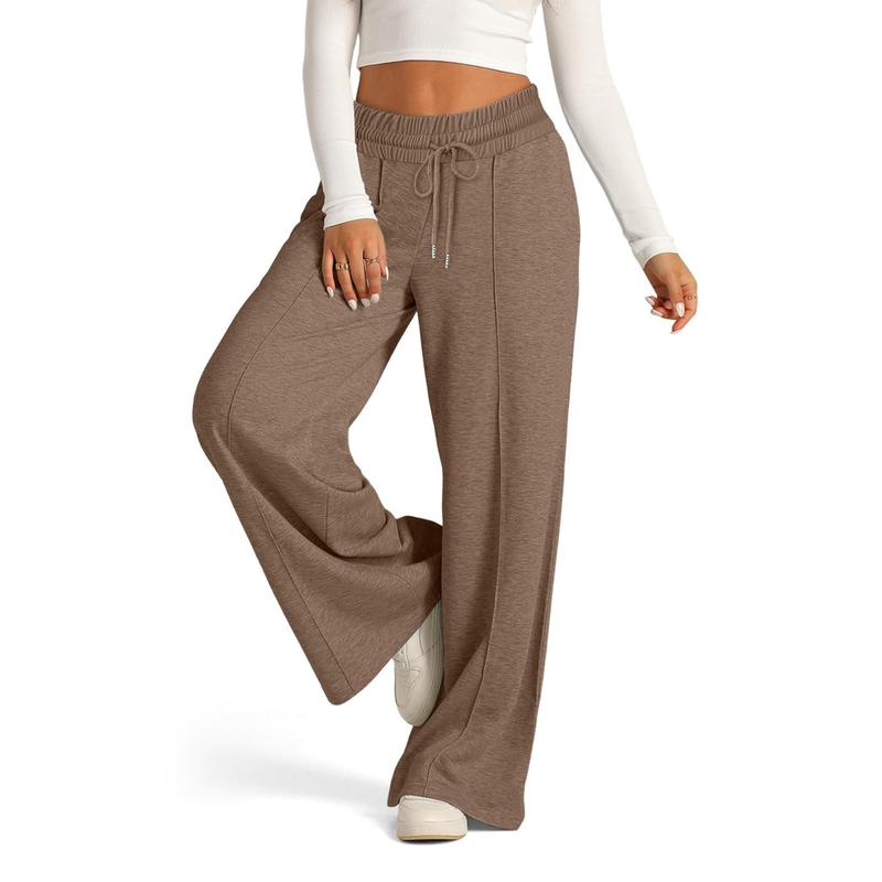 Women's Yoga Loose Pants Elastic Low Rise Drawstring Sweatpants  Fall Casual Wide Leg Trousers with Pockets Running Joggers