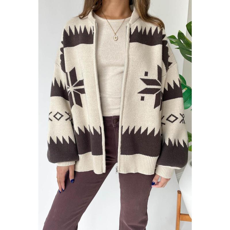 Desert Nights Zip Up Sweater