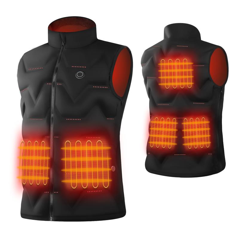 Vofuoti Christmas Gifts for Women Heated Vest Women, Heated Down Vest with Battery Pack and 3 Heating Levels, Heating Vest Clothes for Outdoor