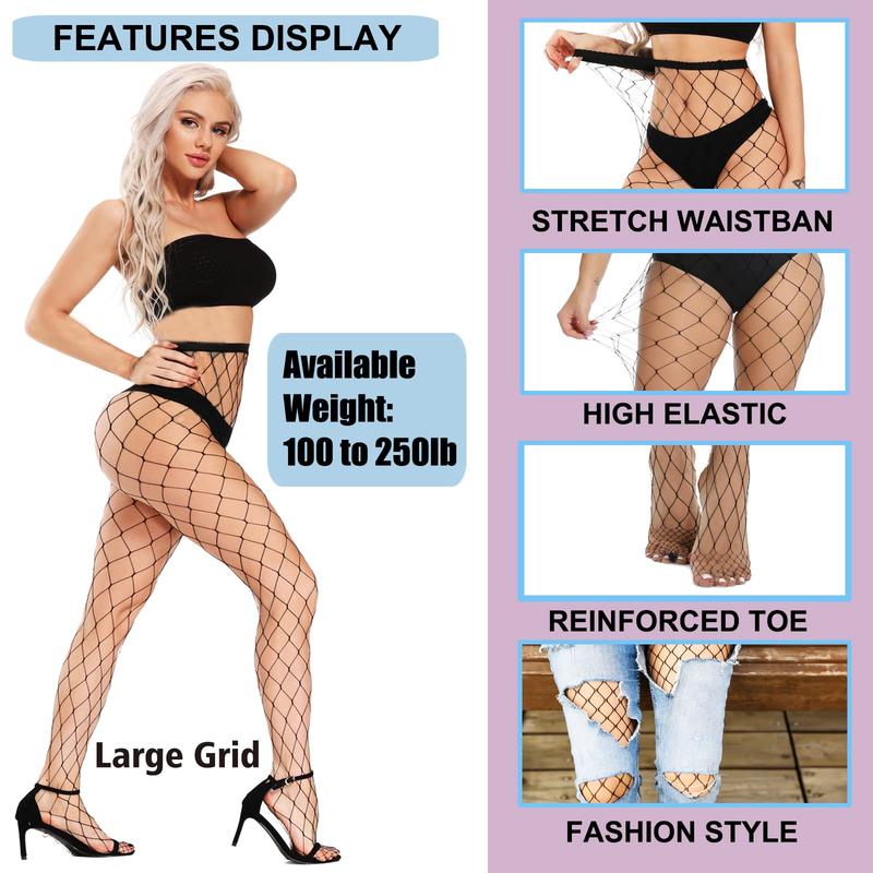 Fishnet stockings, women's high waist leggings, fishnet party rhinestone fishnet stockings pantyhose Comfort Dress