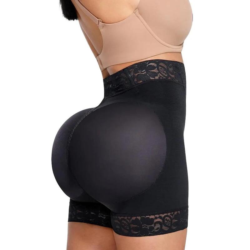 Shapellx AirSlim Mid Waist Lace Butt Enhancer Panty Comfort Shorts Womenswear