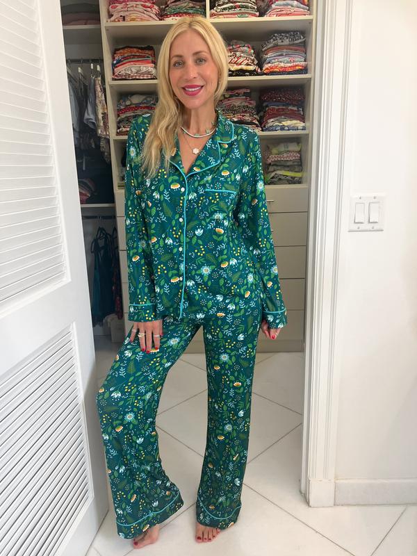 Fall Burst Wide Leg Pajama Set