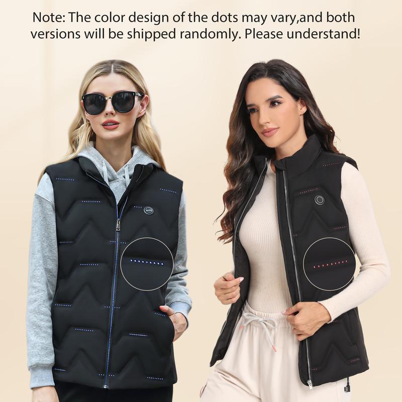 Vofuoti Christmas Gifts for Women Heated Vest Women, Heated Down Vest with Battery Pack and 3 Heating Levels, Heating Vest Clothes for Outdoor