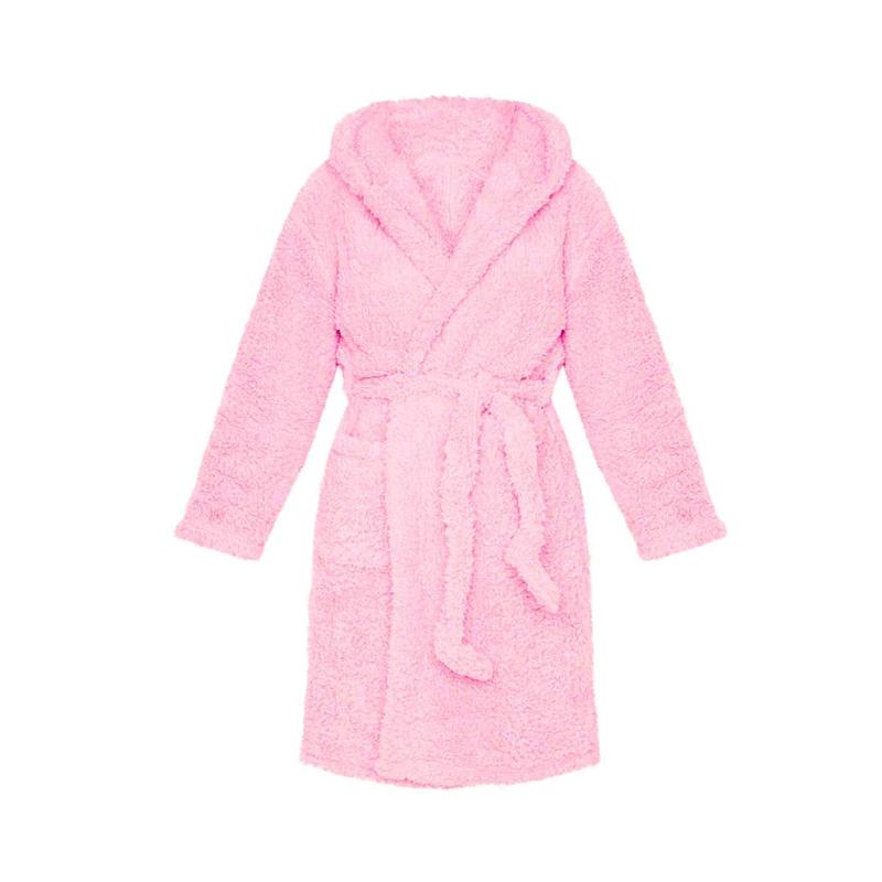 Women Bathrobe Nightgown Thick Warm Robe Pink Cute Adults Animal Flannel Bath Robe Sleepwear Winter Unisex Plush Pajamas