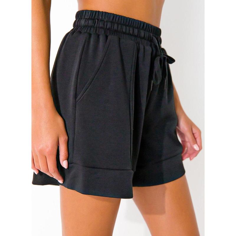 Dokotoo Women's Air Layer Casual Comfy Moisture Wicking Drawstring Shorts with Pockets