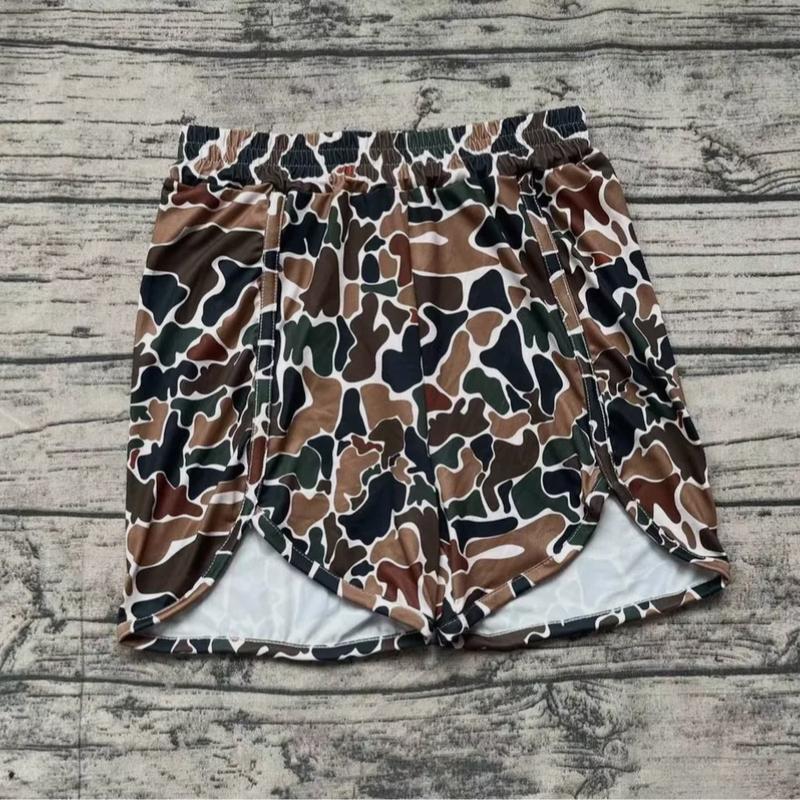 Adult Women's Camouflage Shorts for Summer Comfort Silky Womenswear Outdoor Bottom Stretchy Fabric Print