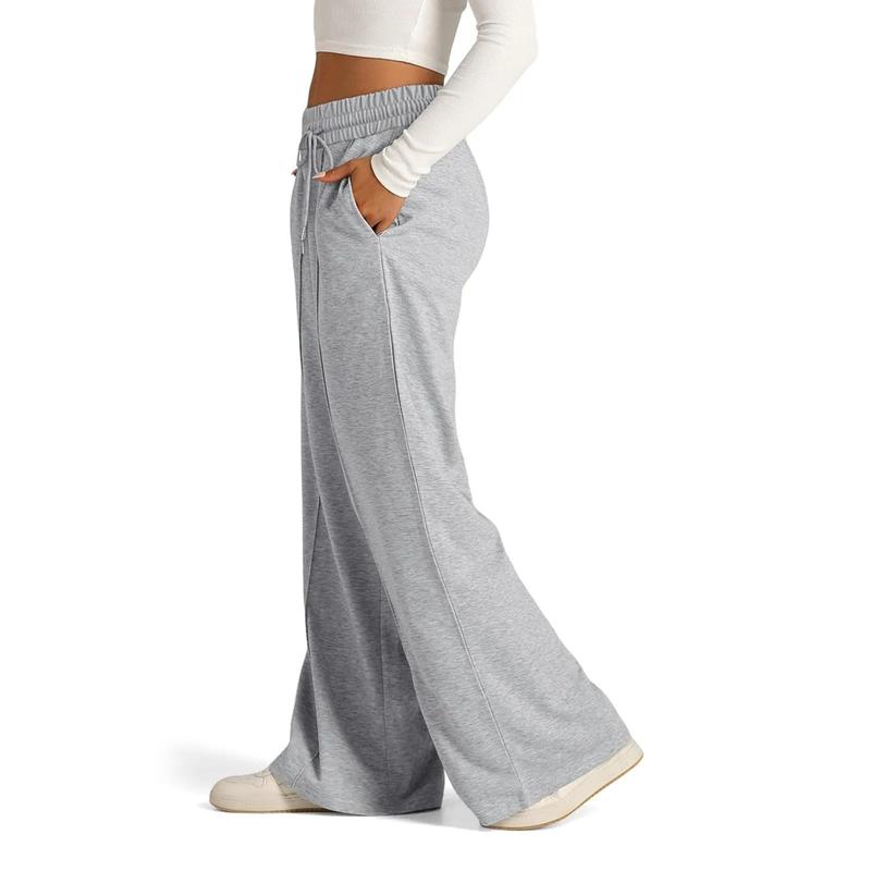 Women's Yoga Loose Pants Elastic Low Rise Drawstring Sweatpants  Fall Casual Wide Leg Trousers with Pockets Running Joggers