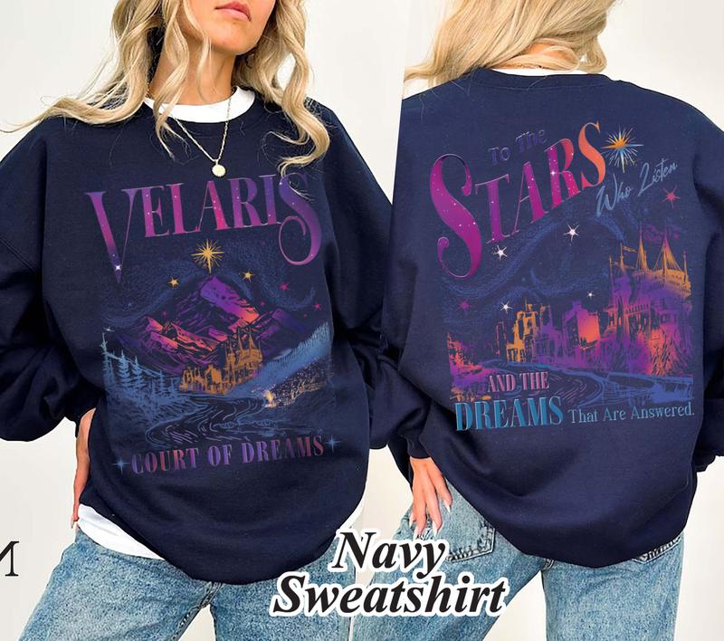 Velaris City of Starlight Comfort Colors Shirt, The Night Court Shirt, Court Of Dreams, City Of Starlight Acotar Merch Top Womenswear Athletic Collar