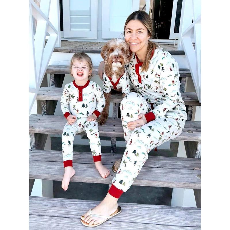 Fun Fam Surfing Santa Pajama