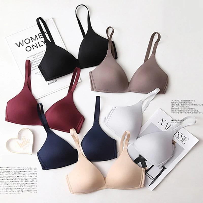 Seamless Bras for Women Push Up Bras No Wire Brassiere A B Cup Underwear Sexy Bralette Three Quarters(3 4 Cup) Lingerie