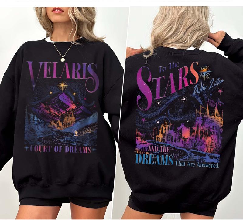 Velaris City of Starlight Comfort Colors Shirt, The Night Court Shirt, Court Of Dreams, City Of Starlight Acotar Merch Top Womenswear Athletic Collar