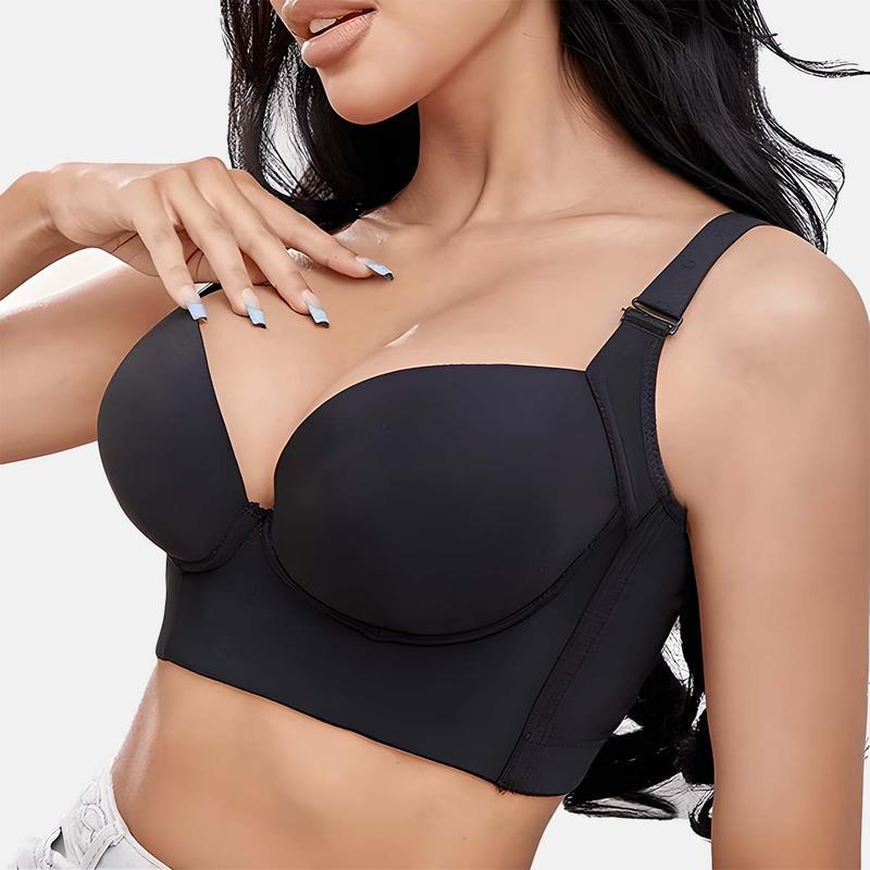 [Black Friday] Plus Size Push Up Back Smoothing Bra Hide BackFat Full Coverage Comfort Seamless Bra